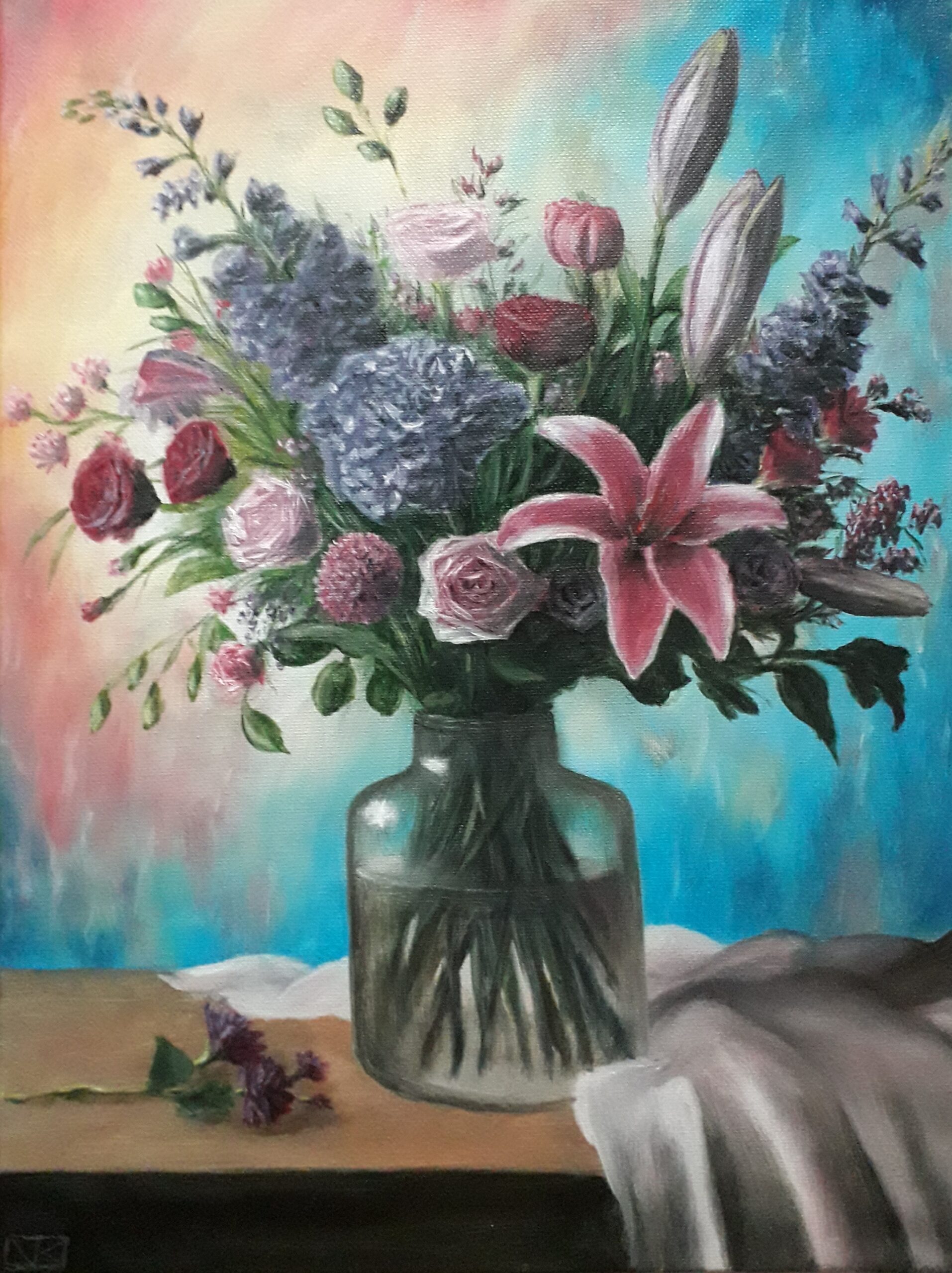 schilderij-olieverf-stilleven-bloemen-bloemkunst